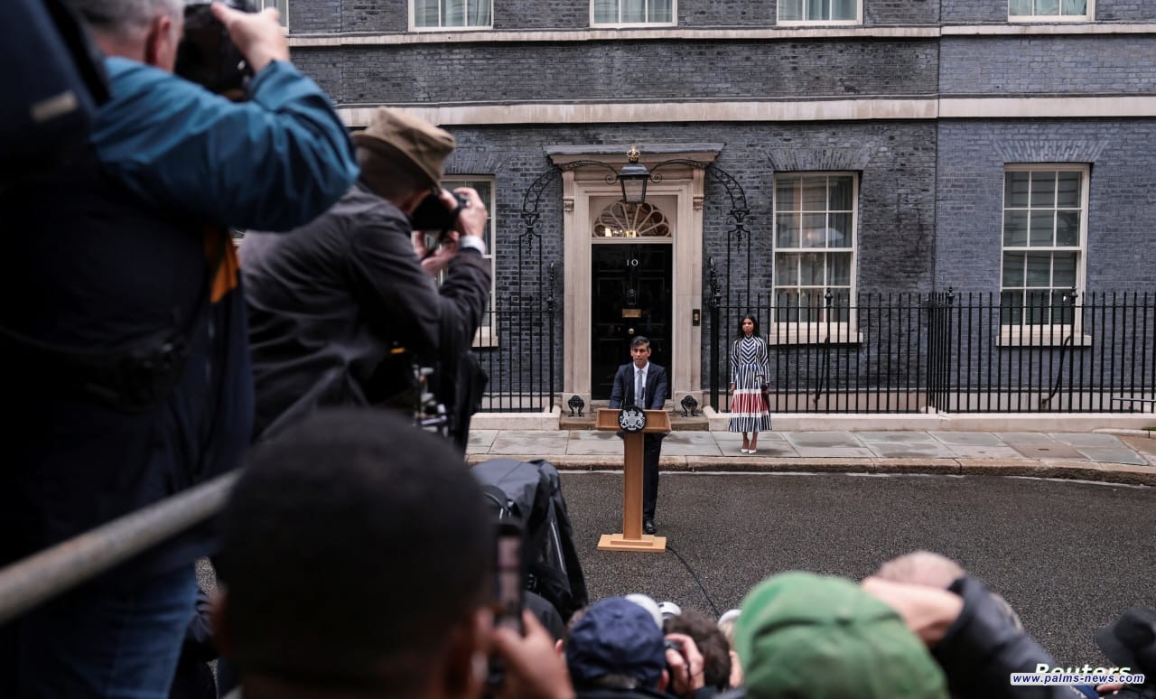 سوناك يستقيل من زعامة حزب المحافظين بعد الهزيمة الانتخابية